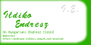 ildiko endresz business card